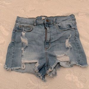 These are cute ripped Jean shorts from Altered state